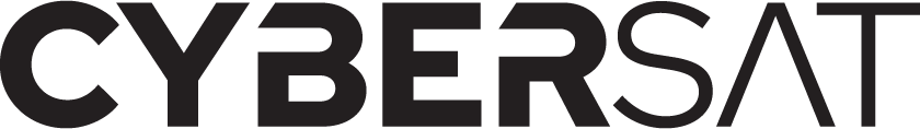 CyberSat logo, black
